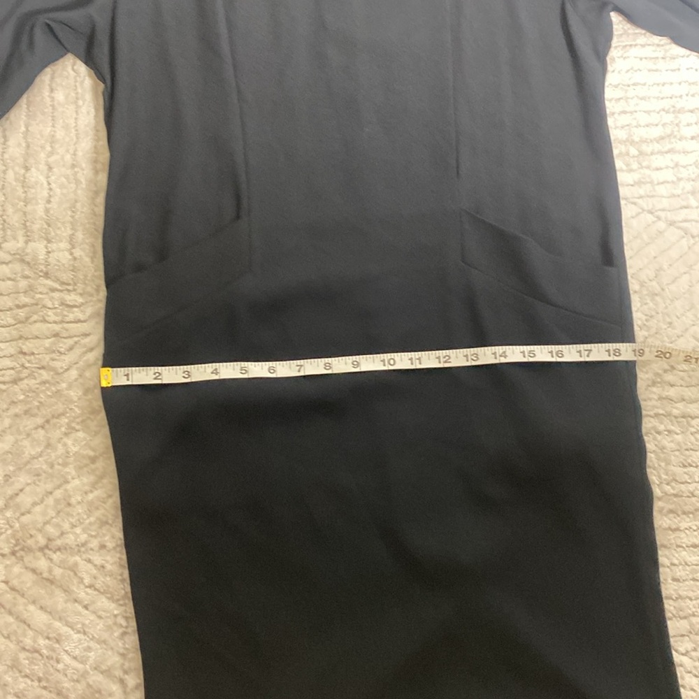 Liz Claiborne Black Shift Dress Size 4 Gold Button Vintage Style - Picture 12 of 14